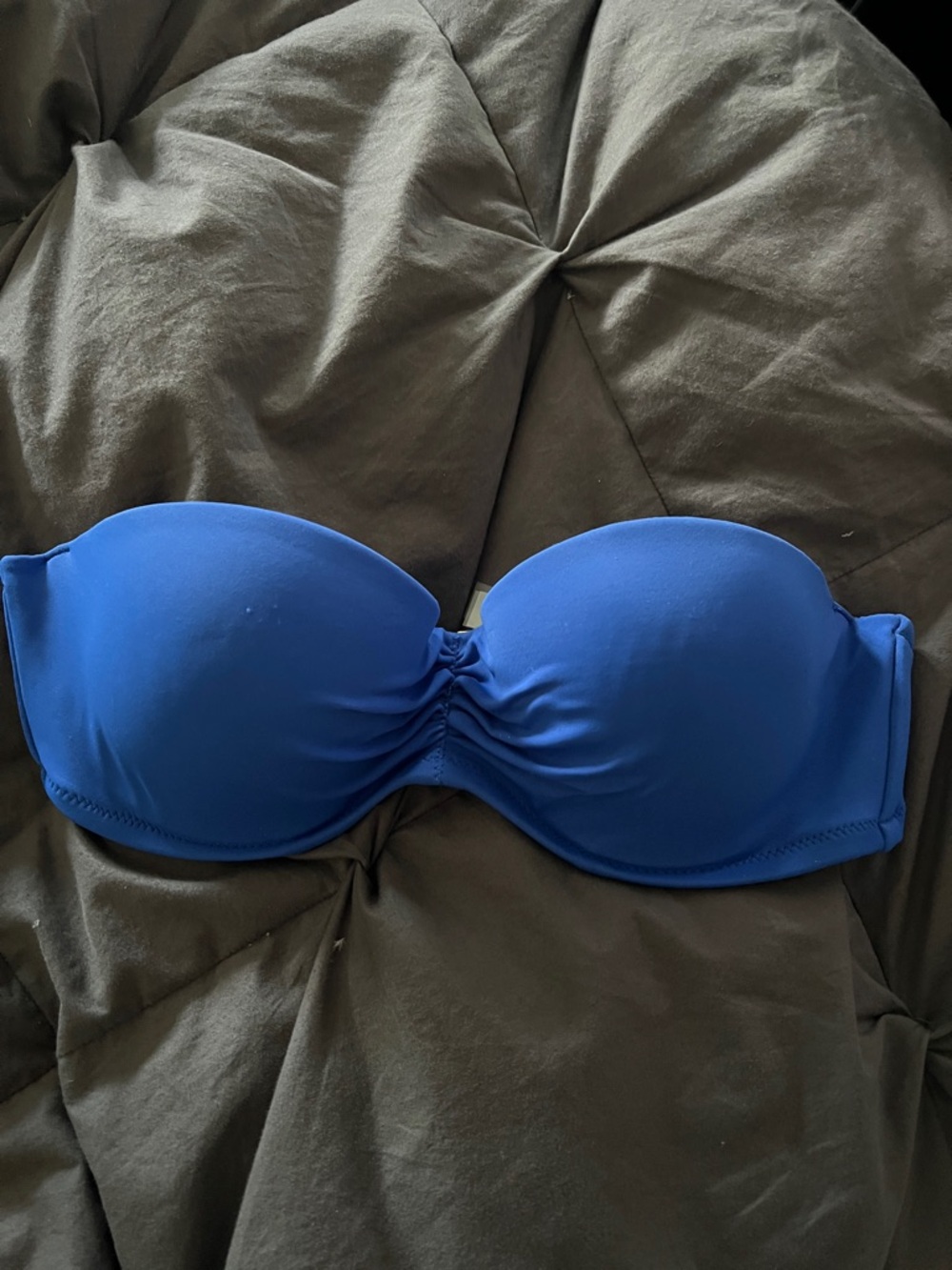 Strapless Bandeau swim top- Royal Blue - Picture 1 of 3